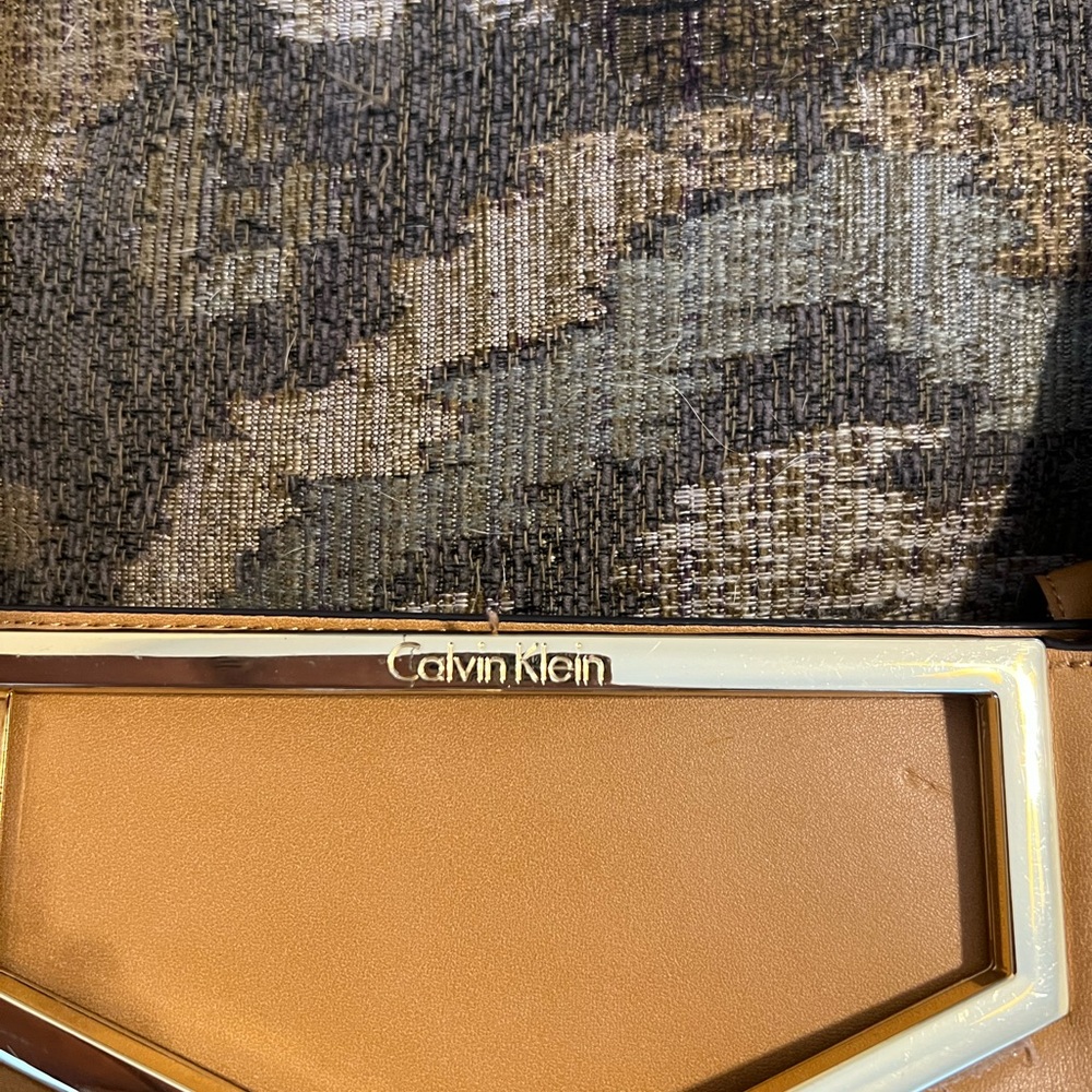 Calvin Klein Camel Brown Clutch